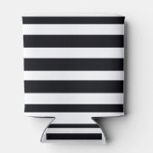 黒モダン白ストライプの 缶クーラー (裏面)