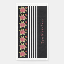 黒モダン白ストライプ