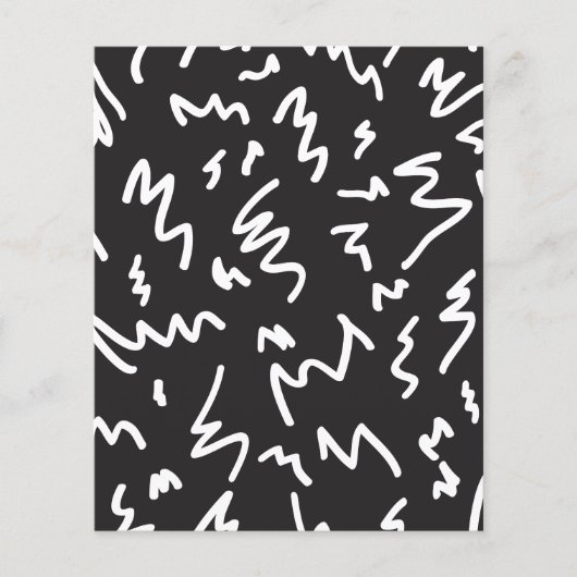 黒モダン白スパイラルスクラップブック紙 (正面)