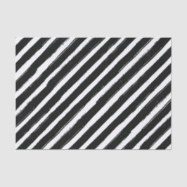 黒モダン白トレンディーストライプ誕生日パーティー 薄葉紙