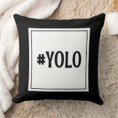 黒モダン白ハッシュタグドームルーム クッション (ブランケット)