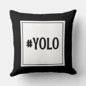 黒モダン白ハッシュタグドームルーム クッション (裏面)