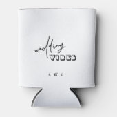 黒モダン白ビブ結婚スクーラーボックス 缶クーラー (正面)