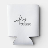 黒モダン白ビブ結婚スクーラーボックス 缶クーラー (裏面)