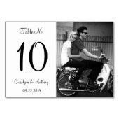 黒モダン白フォトズ結婚ーズ テーブルナンバー (裏面)