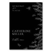 黒モダン白ミニマル離れ座席表 テーブルナンバー (正面)