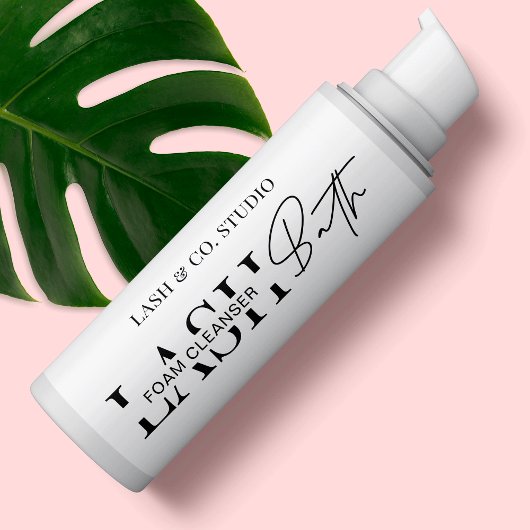 黒モダン白ラッシュバスクリーナーラッピング 長方形シール