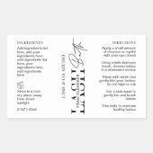 黒モダン白ラッシュバスクリーナーラッピング 長方形シール (正面)