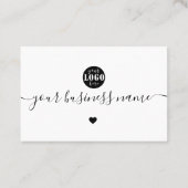 黒モダン白ロカスタムゴ感謝していユ 名刺 (裏面)