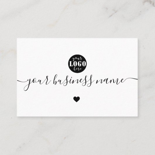 黒モダン白ロカスタムゴ感謝していユ 名刺 (裏面)