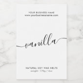 黒モダン白ワッシンプルク融解ラベル フードラベル (シングルラベル)