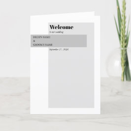 黒モダン白結婚のサービス順 プログラム