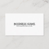 黒モダン白足シルエットドッグ歩く 名刺 (裏面)