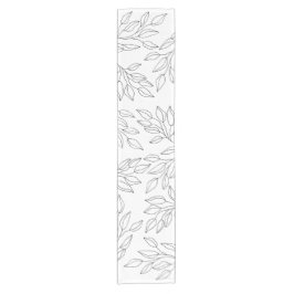 黒モダン白離れ ショートテーブルランナー