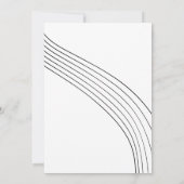 黒モダン白18誕生日 招待状 (裏面)