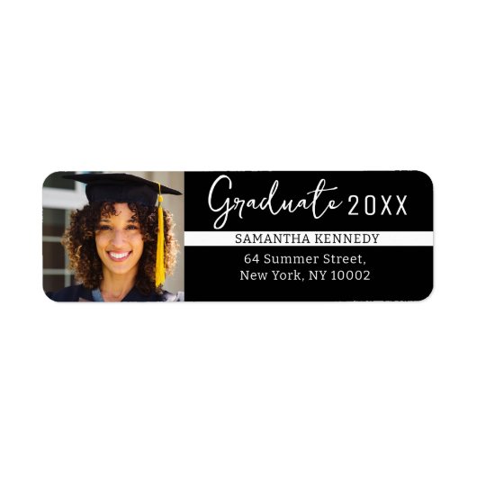 黒モダン白2025年大学院写真 ラベル (正面)