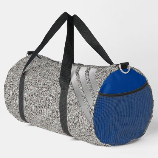 黒モダン白 ダッフルバッグ (右コーナー)