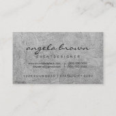 黒モダン白 名刺 (裏面)