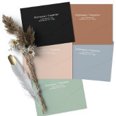 黒モダン白QRコード写真結婚 オールインワン招待状