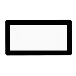 黒モダン空白のテンプレートラベル縁ど ラベル