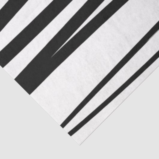 黒モダン線と白の線抽象芸術アート 薄葉紙 (詳細)