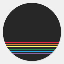 黒モダン線の虹