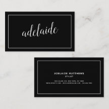 黒モダン美容師の署名