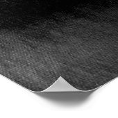 黒モダン色と白の水色のグラデーション ポスター (角)