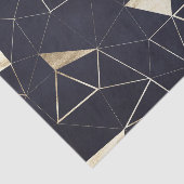 黒モダン色と金ゴールド幾何学的 薄葉紙 (詳細)