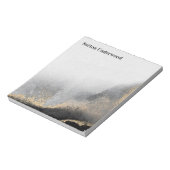 黒モダン色と金ゴールド水色 ノートパッド (回転)