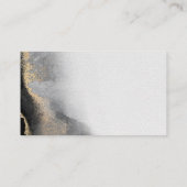 黒モダン色と金ゴールド水色 名刺 (裏面)