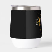 黒モダン色と金ゴールド2024テキサス州総太陽の食 (右面)