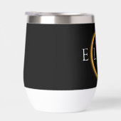 黒モダン色と金ゴールド2024テキサス州総太陽の食 (右面)