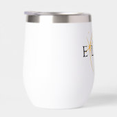 黒モダン色と金ゴールド2024テキサス州総太陽の食 (右面)