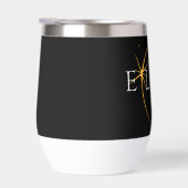 黒モダン色と金ゴールド2024テキサス州総太陽の食 (右面)