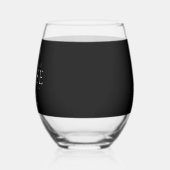 黒モダン色と金ゴールド2024テキサス州総太陽の食 ステムなしワイングラス (左)