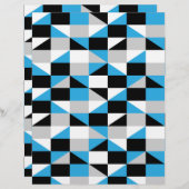 黒モダン色グレーのポリゴンの幾何学的パターン (正面/裏面)