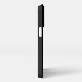 黒モダン色ロゴの追加ビジネスマーケティング iPhoneケース (右側面)