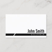 黒モダン色縁ど運転手 名刺 (正面)