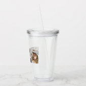 黒モダン色 |コラージュ写真 |パパ最高のギフト アクリルタンブラー (左)