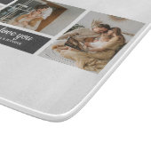 黒モダン色 |コラージュ写真 |パパ最高のギフト カッティングボード (角)