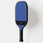 黒モダン色、青王室の色のモザイクカスタム ピックルボールラケット (左)