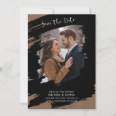 黒モダン茶の日を保存ユニークする セーブザデート (正面)