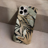 黒モダン茶色の離れジャングルマスクリンカスタム Case-Mate iPhoneケース