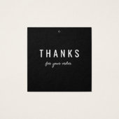 黒モダン衣感謝していつるラベル (裏面)