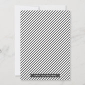 黒モダン警察の車の誕生日パーティーの招待 招待状 (裏面)