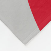 黒モダン赤と銀色 フリースブランケット (角)