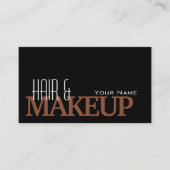 黒モダン赤褐色のシンプルプロフェッショナル 名刺 (正面)