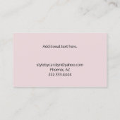 黒モダン赤面名刺 名刺 (裏面)