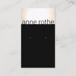 黒モダン金ゴールドイヤリング表示ホルダー 名刺